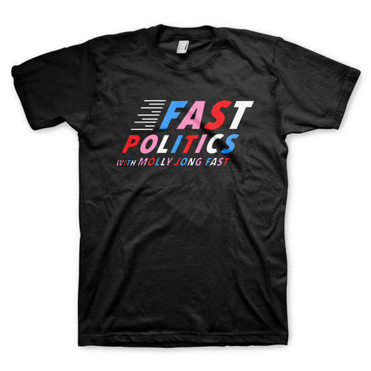 Fast Politics Logo Black T-Shirt